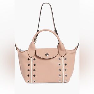 Longchamp Blush Mini Bag with Silver Accents